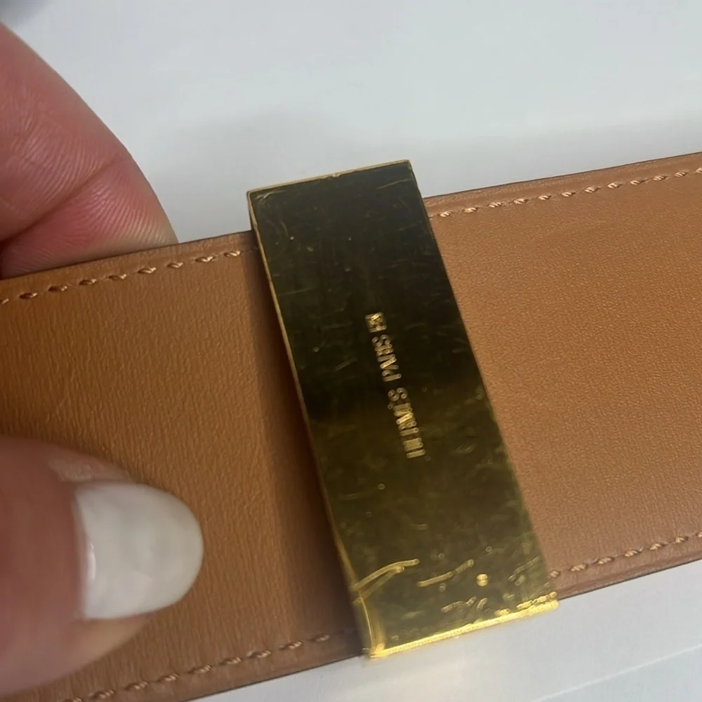 Hermes Sz 75 Red Calfskin COLLIER DE CHIEN Belt GM